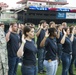 Cincinnati Reds baseball team recognize military service