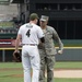 Cincinnati Reds baseball team recognize military service