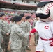 Cincinnati Reds baseball team recognize military service