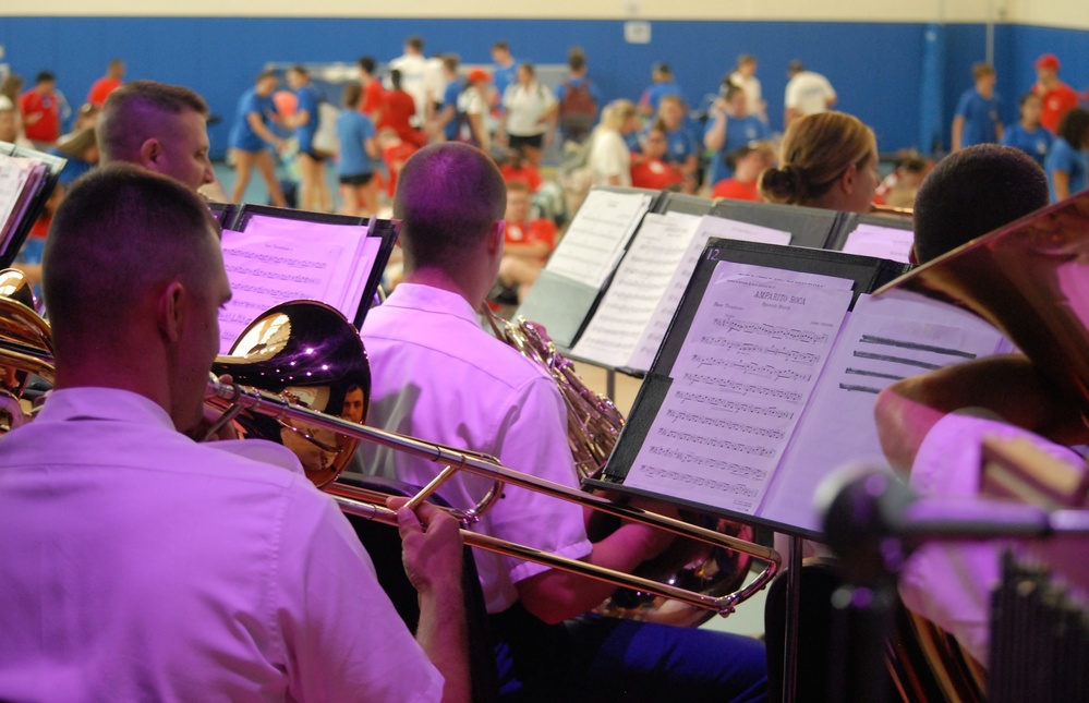 42nd Infantry Division band performs