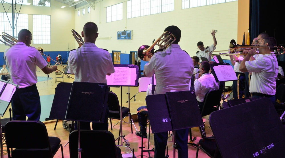 42nd Infantry Division band performs