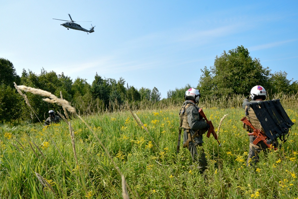 Combat Search and Rescue mission at Northern Strike 18