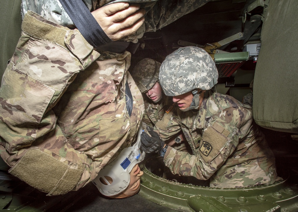 Over-Turned Vehicle Training Gives Combat Medics Real World Tests