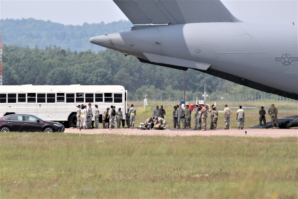 Patriot Warrior 2018 participants conduct training scenario at Fort McCoy