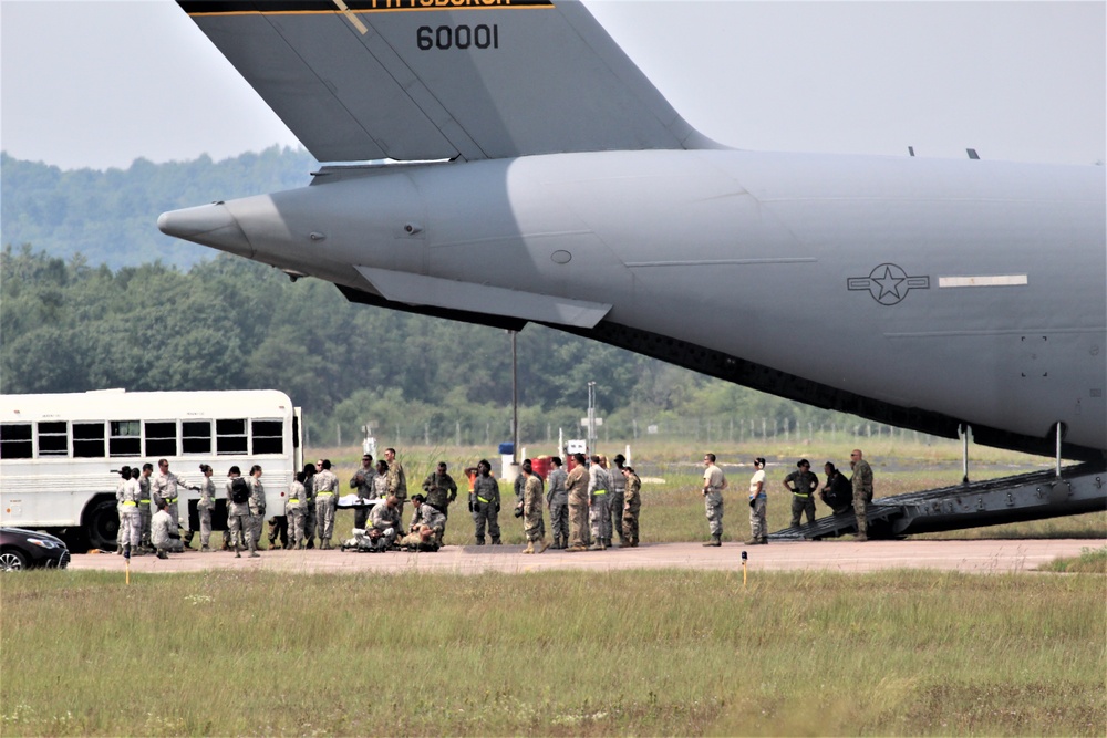 Patriot Warrior 2018 participants conduct training scenario at Fort McCoy