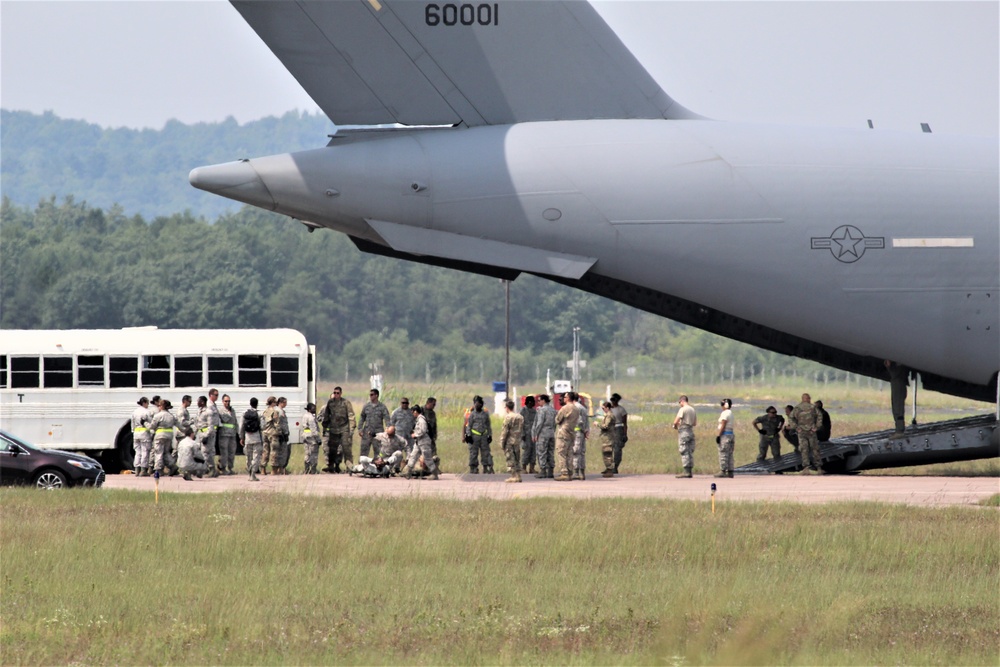 Patriot Warrior 2018 participants conduct training scenario at Fort McCoy