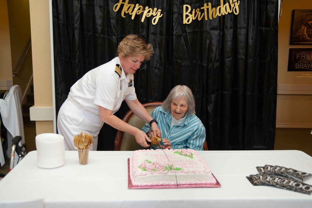 Nurse Corps Officers Wish WWII Navy Nurse Happy 100th Birthday