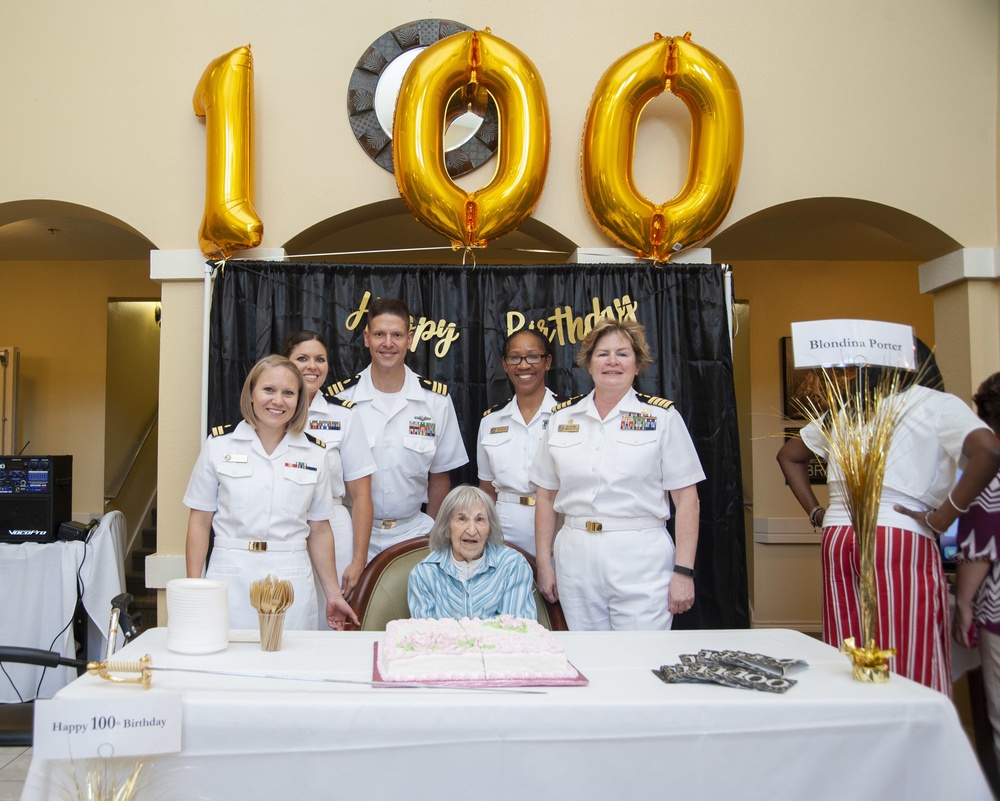 Nurse Corps Officers Wish WWII Navy Nurse Happy 100th Birthday