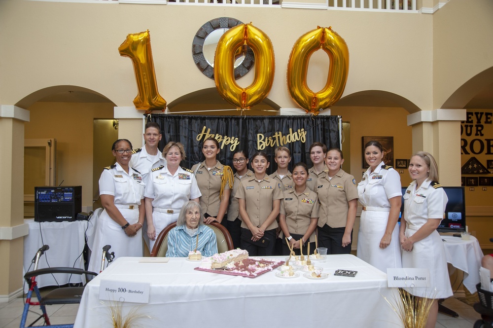 Nurse Corps Officers Wish WWII Navy Nurse Happy 100th Birthday