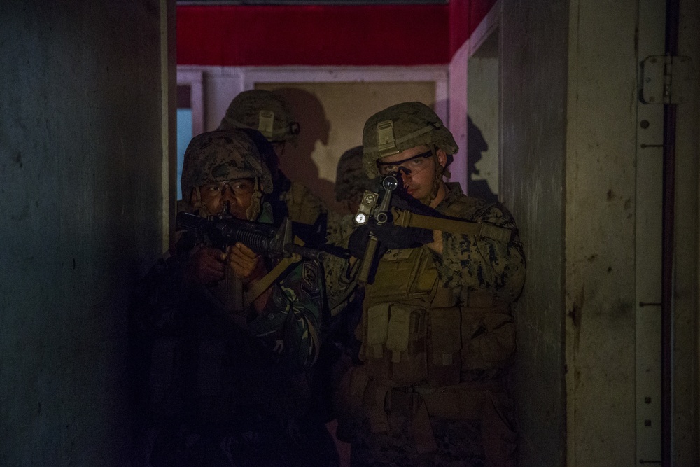 America's Battalion and Indonesian Marines clear house