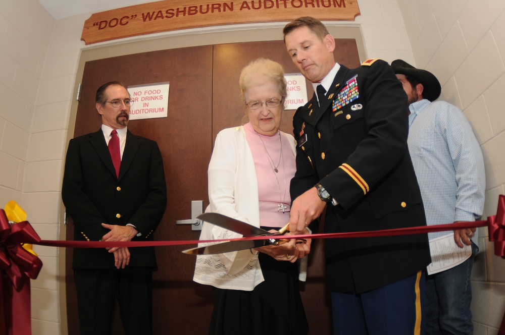 Transportation School dedicates auditorium to legenary instructor