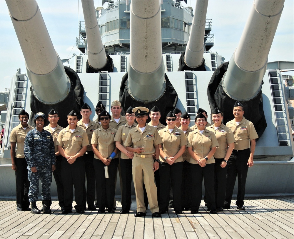 Re-enlistment aboard a Battleship