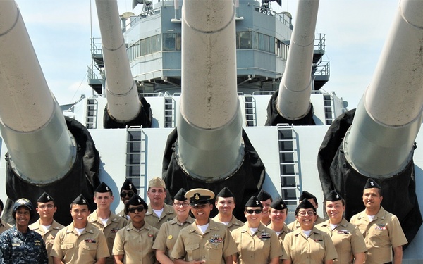 Re-enlistment aboard a Battleship