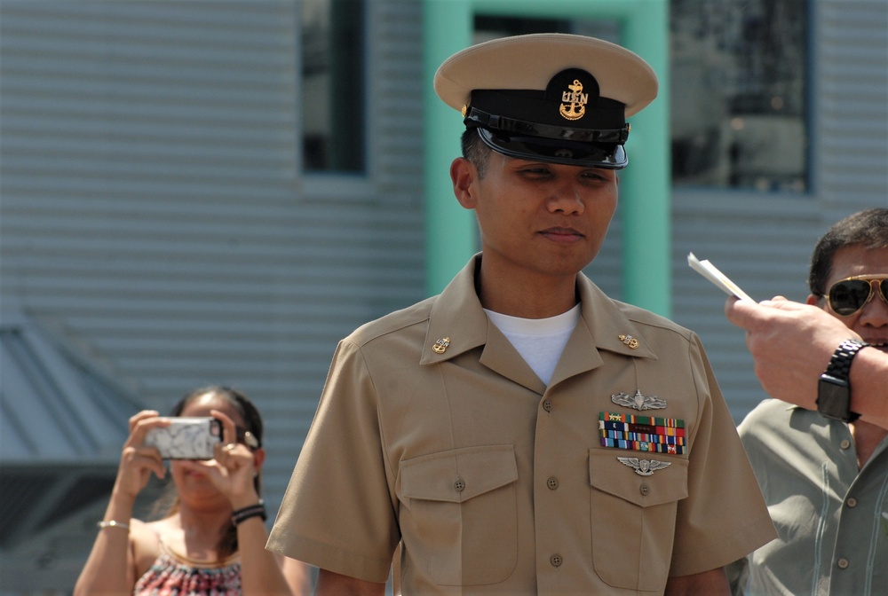 Re-enlistment aboard the USS Wisconsin