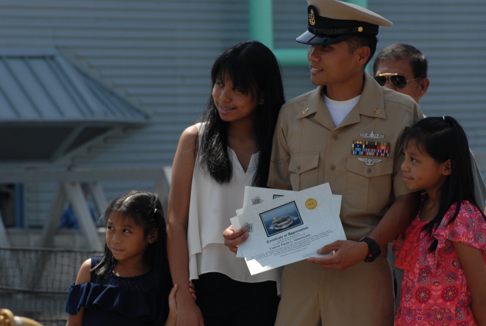 Re-enlistment aboard the USS Wisconsin (BB-64)