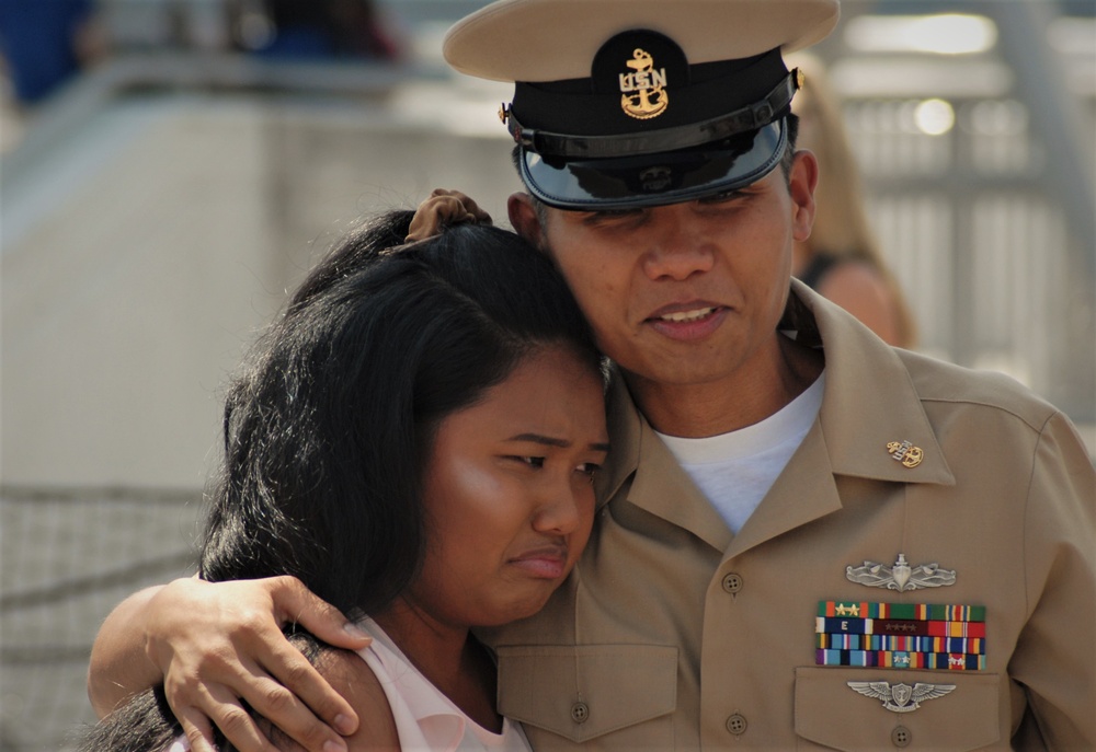 Re-enlistment aboard the USS Wisconsin (BB-64)