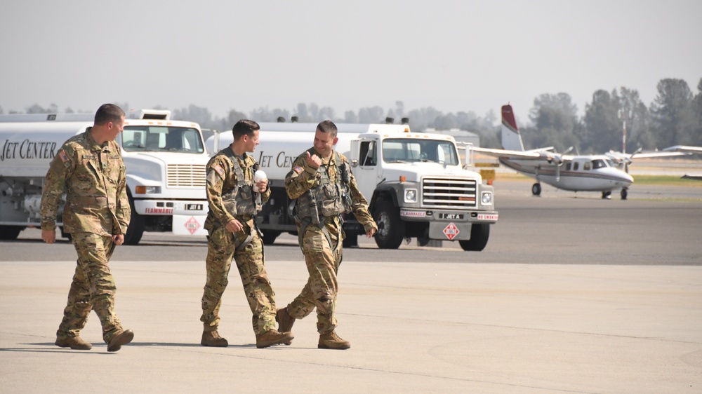 Army Guard pilots at Redding Municipal Airport