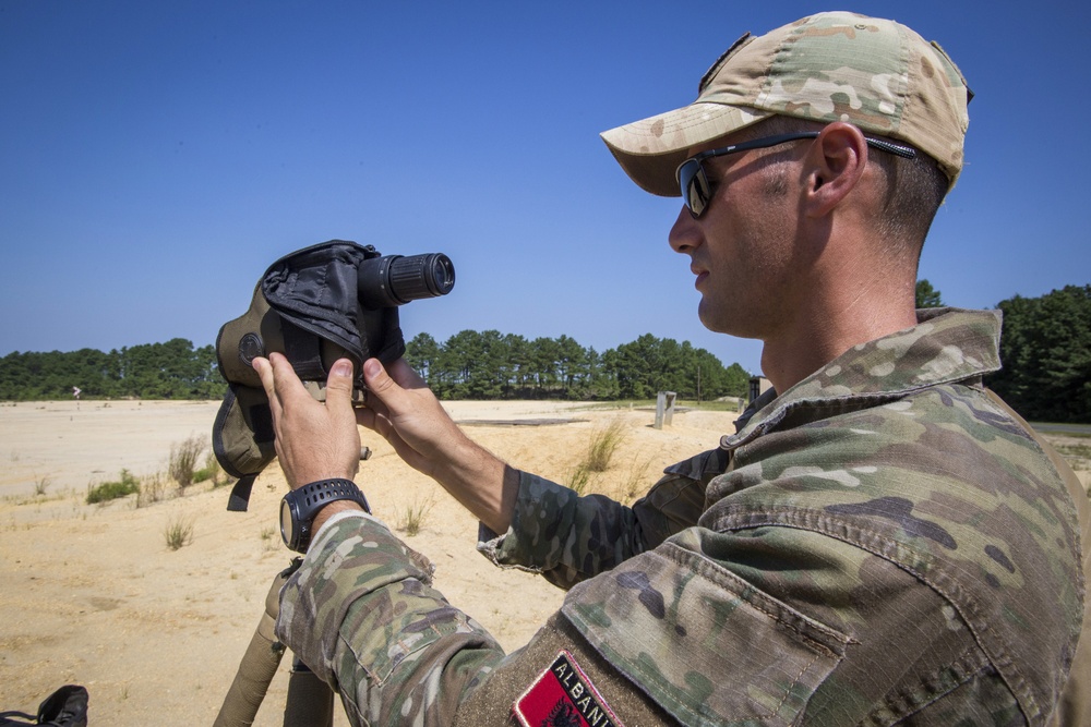 New Jersey Guard and Albanian snipers train together