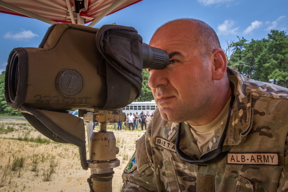 New Jersey Guard and Albanian snipers train together