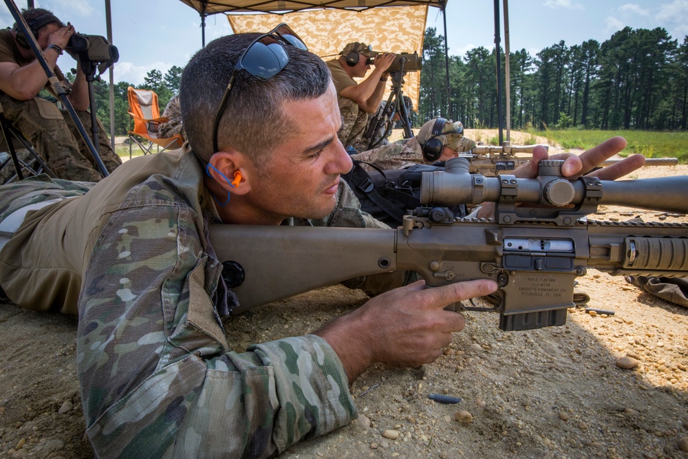 New Jersey Guard and Albanian snipers train together