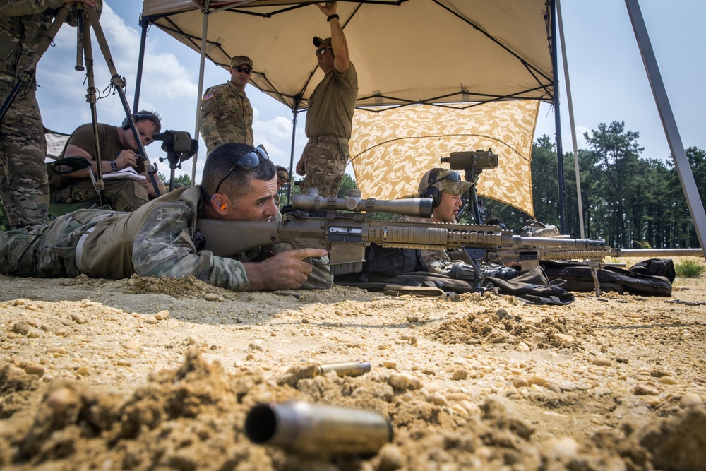 New Jersey Guard and Albanian snipers train together