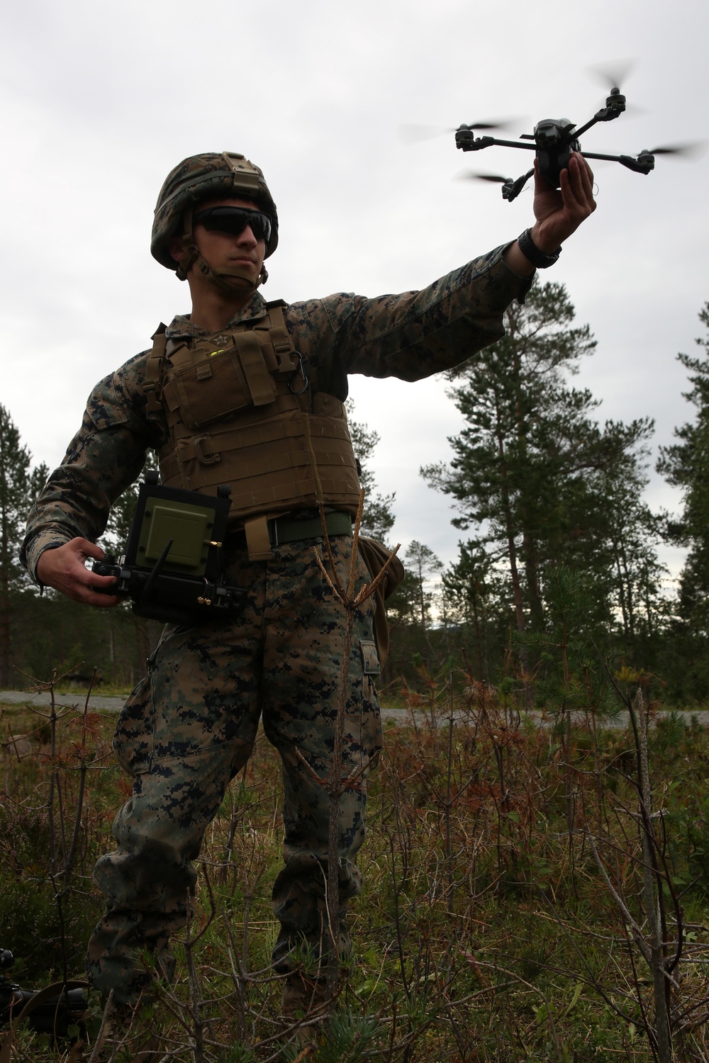 Marines utilize unmanned aerial systems for platoon supported attack in Norway