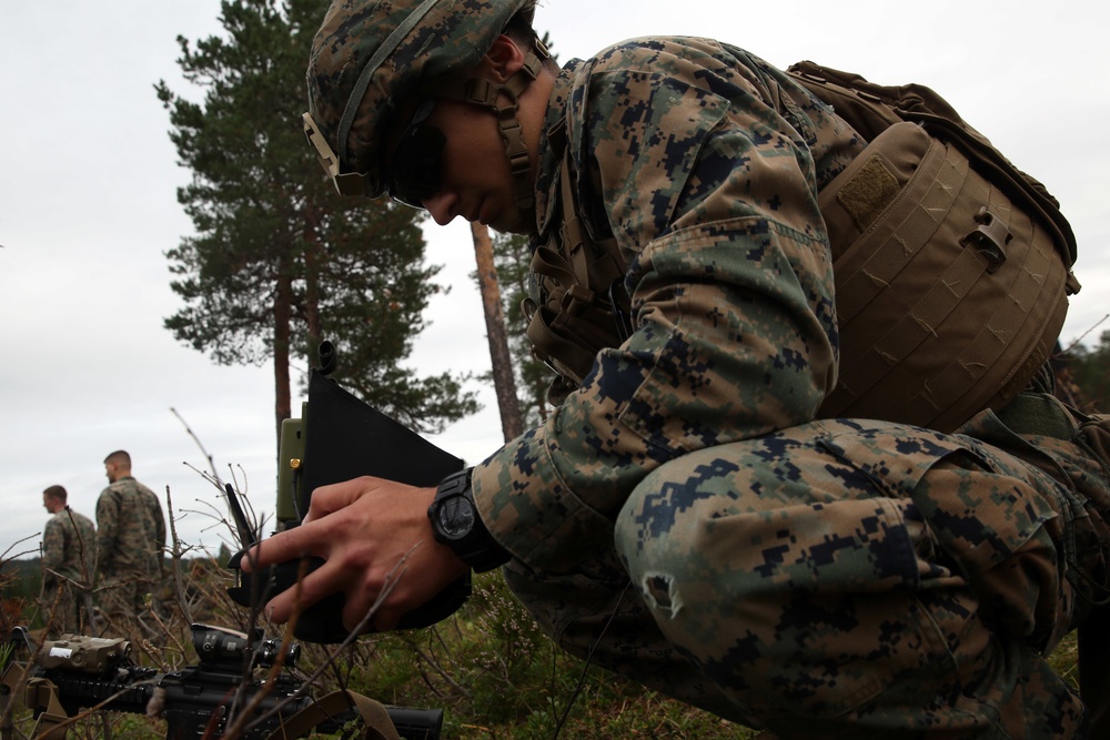 Marines utilize unmanned aerial systems for platoon supported attack in Norway