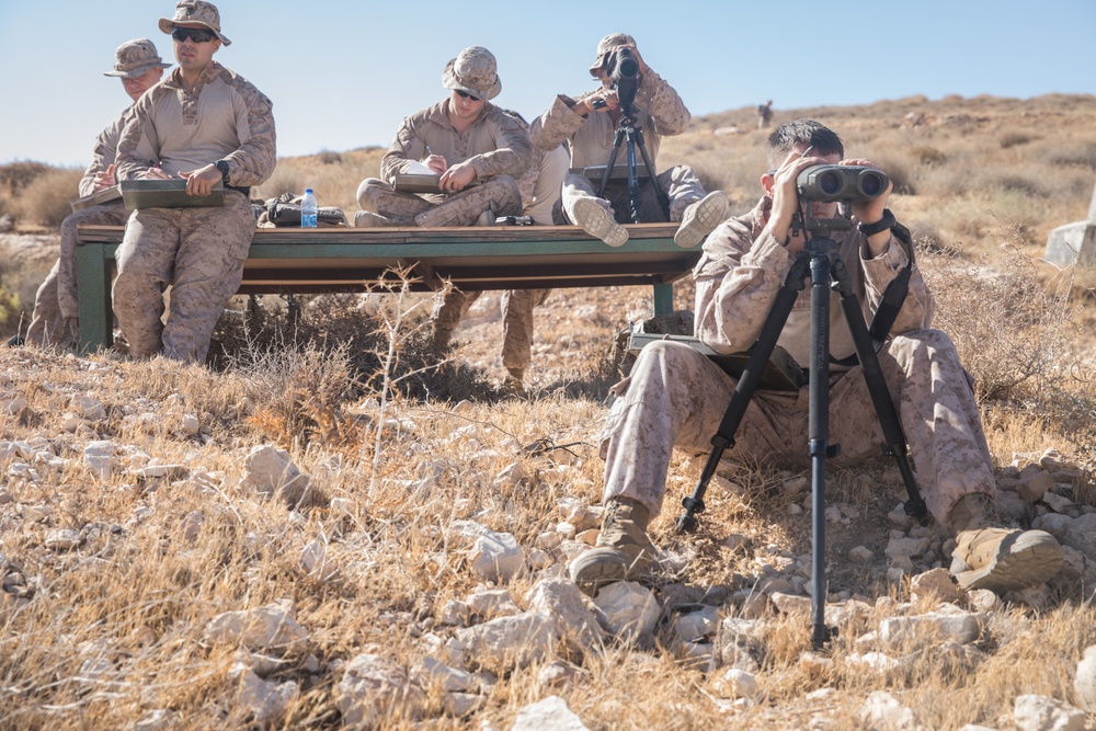 Scout Sniper platoon Marines take part in known distance range