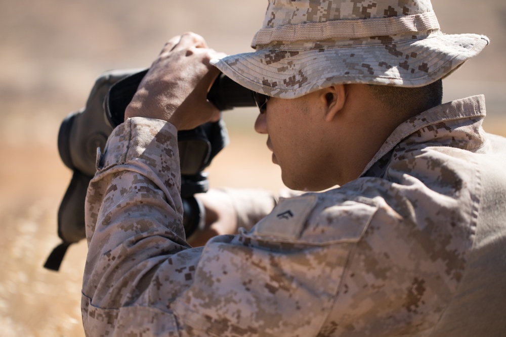 Scout Sniper platoon Marines take part in known distance range