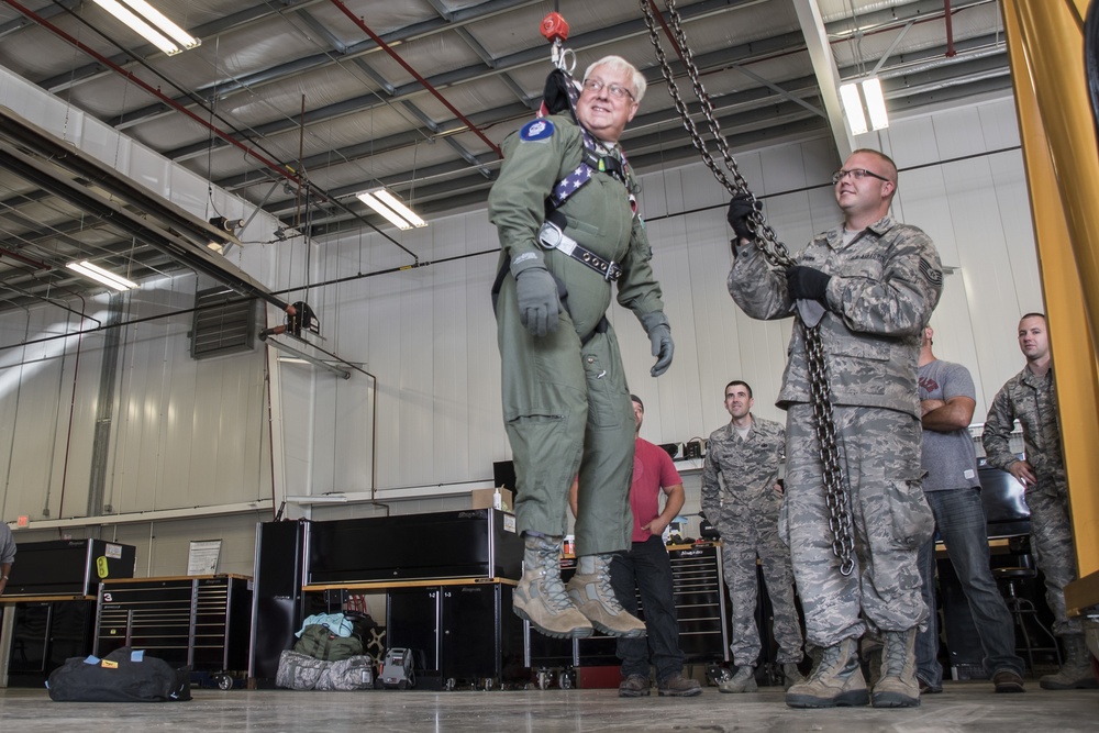 179th Airlift Wing and 200th RED HORSE Squadron, det 1, host Competent Person's Fall Protection training