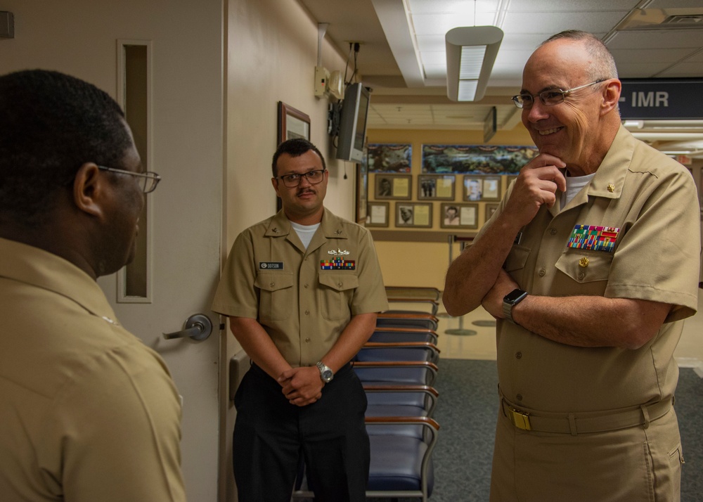 Navy surgeon general visits New England clinics