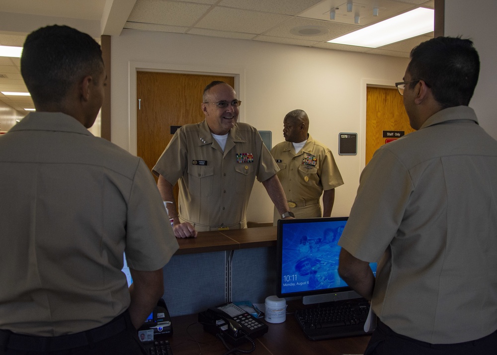 Navy surgeon general visits New England clinics