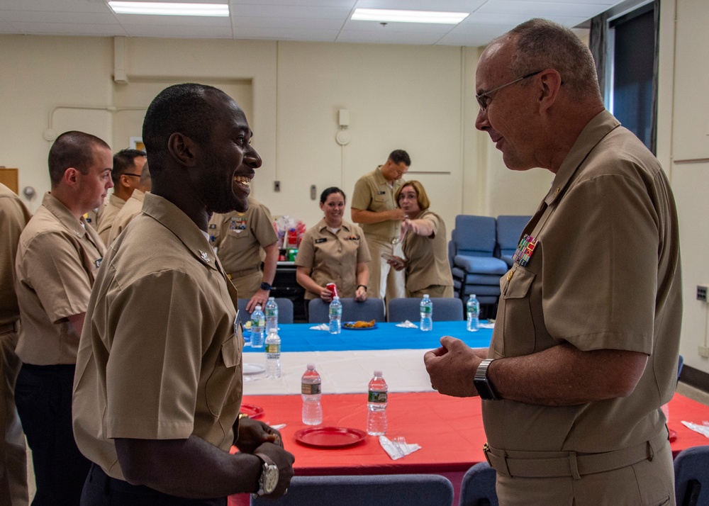 Navy surgeon general visits New England clinics