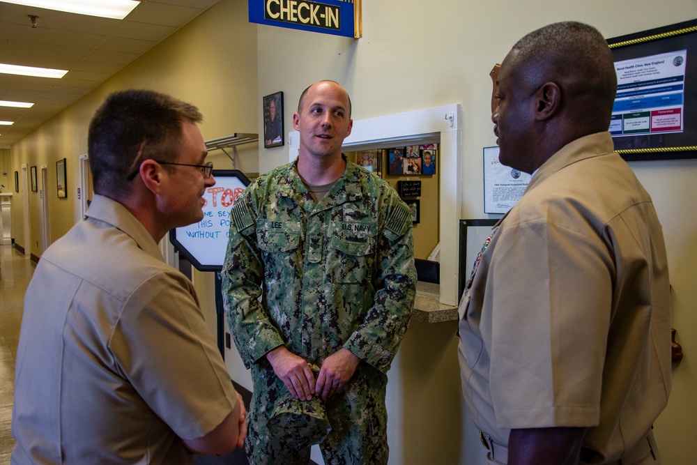 Navy surgeon general visits New England clinics