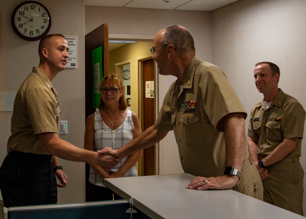 Navy surgeon general visits New England clinics