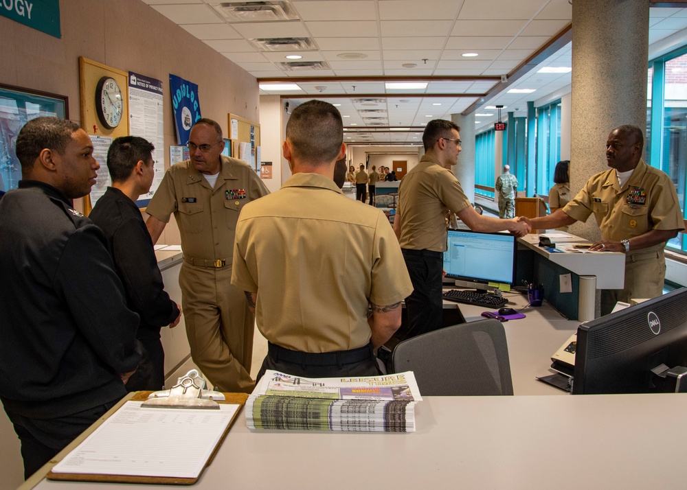 Navy surgeon general visits New England clinics