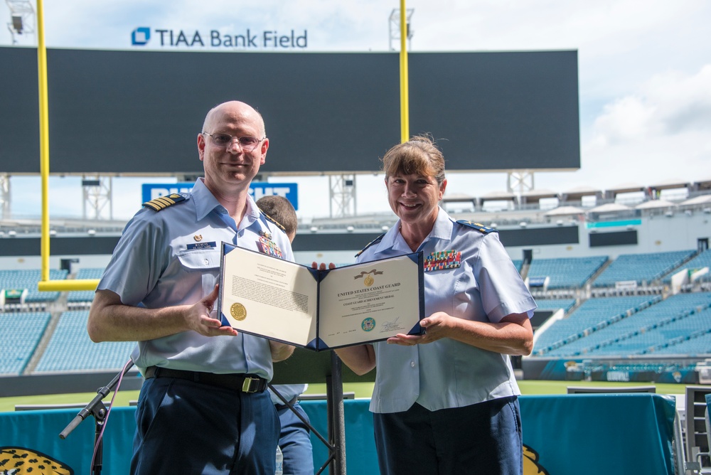 Coast Guard Reserve Chief Warrant Officer Faith Matuschek Retirement Ceremony