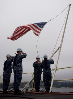 Sailors Conduct Colors