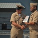 USS Wisconsin (BB-64) hosts a re-enlitment ceremony