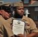 USS Wisconsin (BB-64) hosts a re-enlistment ceremony