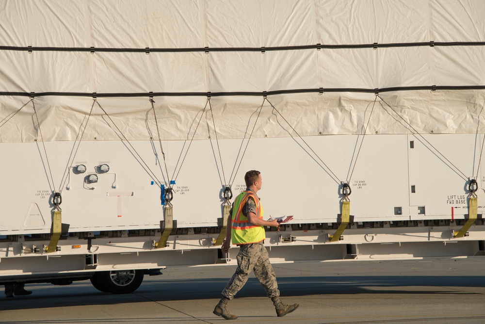 AEHF-4 Loads Onto Travis AFB C-5 M Super Galaxy