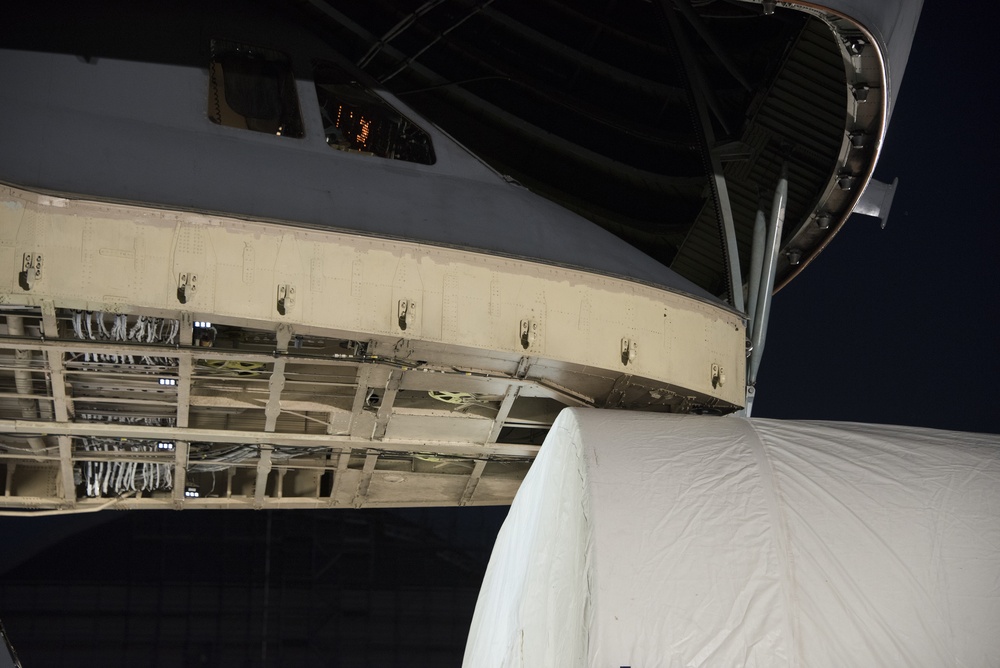 AEHF-4 Loads Onto Travis AFB C-5 M Super Galaxy