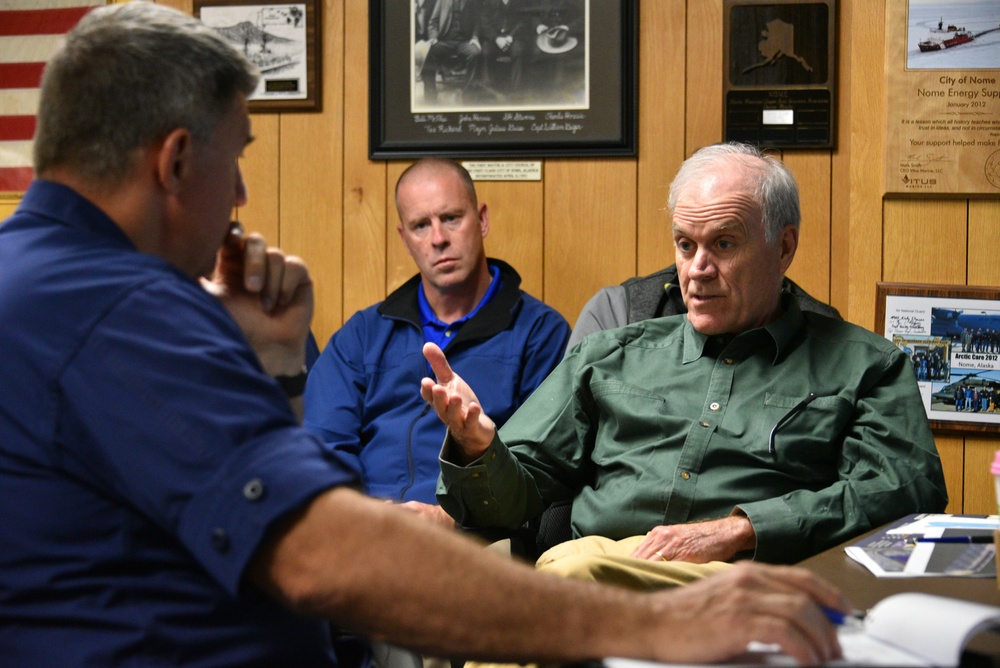 Coast Guard Commandant meets with SECNAV and Sen. Sullivan