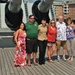 USS Wisconsin (BB-64) hosts a re-enlistment ceremony