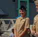 USS Wisconsin (BB-64) hosts a re-enlistment ceremony