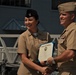 USS Wisconsin (BB-64) hosts a re-enlistment ceremony