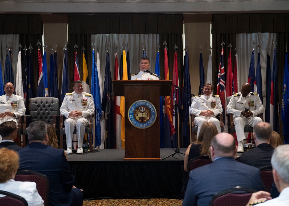 Naval Station Norfolk Holds Change of Command Ceremony