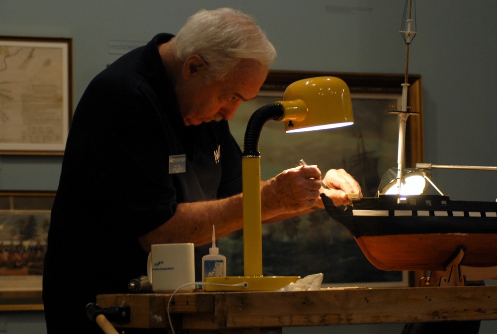 Model of USS Constitution takes shape