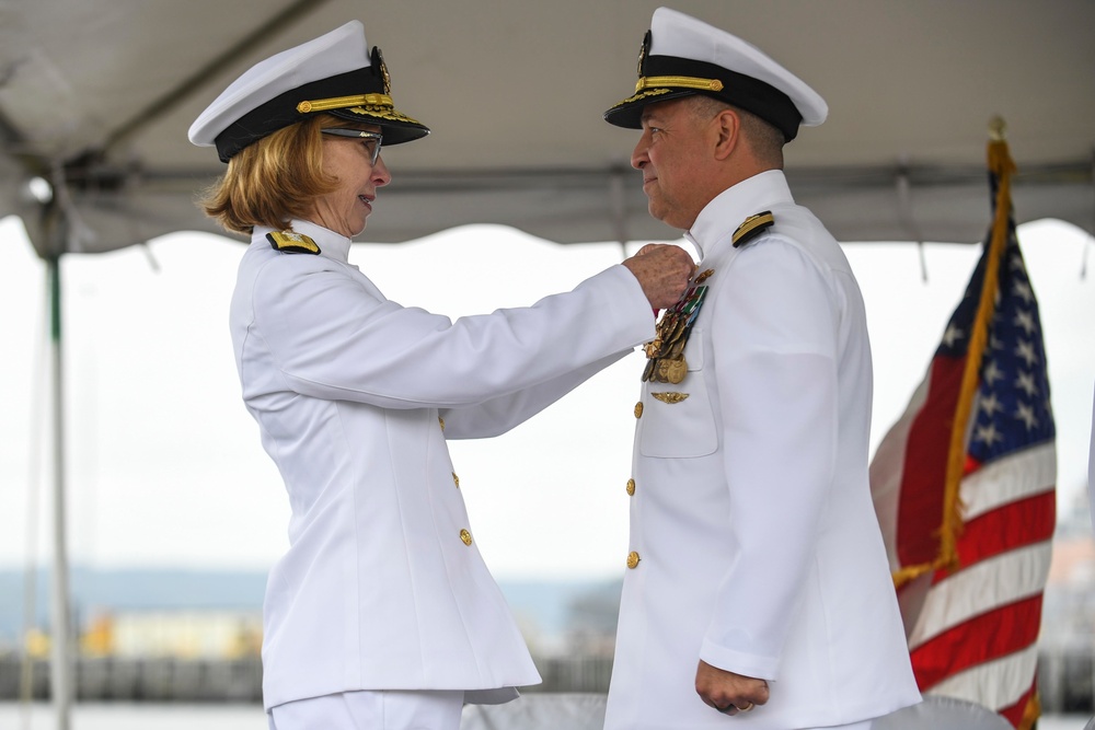 Naval Supply Systems Command Fleet Logistics Center Puget Sound Conducts a Change of Command Ceremony