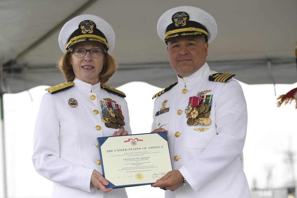 Naval Supply Systems Command Fleet Logistics Center Puget Sound Conducts a Change of Command Ceremony